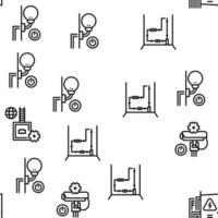 Electrical Installation Tool Icons Set Vector