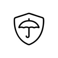 water-repellent vector icon. Isolated contour symbol illustration