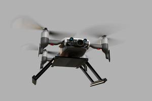 Drone technology engineering device industry flying in industrial logistic export import product home delivery service logistics shipping transport transportation to go new year 2022 3D render photo