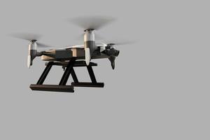 Drone technology engineering device industry flying in industrial logistic export import product home delivery service logistics shipping transport transportation to go new year 2022 3D render photo