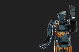 Robot metaverse VR avatar reality game virtual reality of people blockchain technology investment, business lifestyle virtual reality vr world connection cyber avatar metaverse people 2022 3D RENDER photo