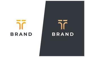 t carta logo vector concepto icono marca registrada. logotipo universal t marca