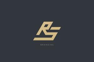 RS Letter R Combination Monogram Logo vector