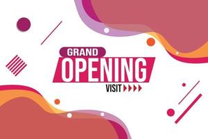 grand opening banner vector background. banner vector illustration template