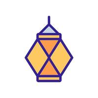 vesak lantern icon vector outline illustration