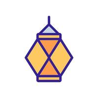 vesak lantern icon vector outline illustration