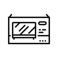 tv plasma box line icon vector illustration