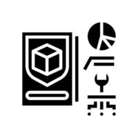 prototype development and improvement glyph icon vector illustration