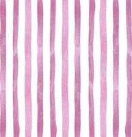 acuarela de patrones sin fisuras con tiras verticales rosas, pincel. fondo de pintura de dibujo a mano. vector
