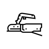 coupling mechanism trailer line icon vector illustration