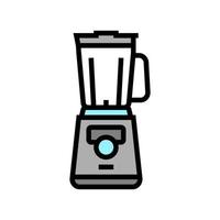 gadget mezclador para preparar una deliciosa ilustración de vector de icono de color de café