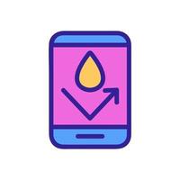 water-repellent vector icon. Isolated contour symbol illustration