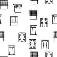 Curtain Vector Seamless Pattern