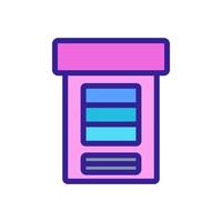 vending machine sell nutrition icon vector outline illustration