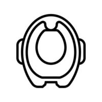 potty training seat line icon vector illustration