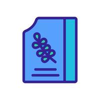 thyme elixir bottle icon vector outline illustration