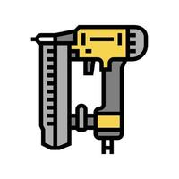 nailer tool color icon vector illustration