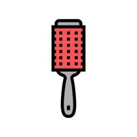 handle brush for housekeeping color icon vector illustration