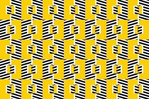 Black and yellow seamless pattern, geometric repeating, modern pattern with contrast colors, yellow an d black. vector