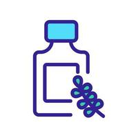 thyme serum package icon vector outline illustration