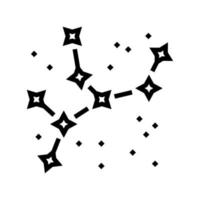 constellation astrological line icon vector illustration