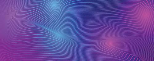 Tech background with abstract wave lines. vector