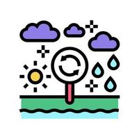 climatope system color icon vector illustration