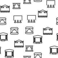Stage Construction Vector Seamless Pattern