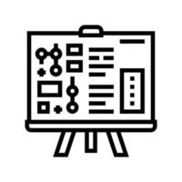 technical report line icon vector illustration