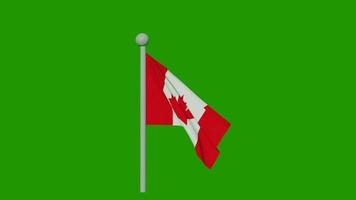 Canada flag animation video