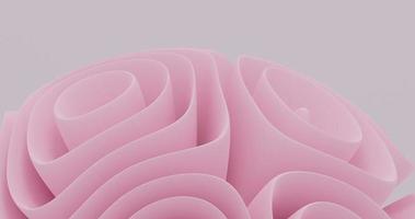 Abstract background using illustration objects such as bottom center flower, pink color, 3D rendering and 4K size photo