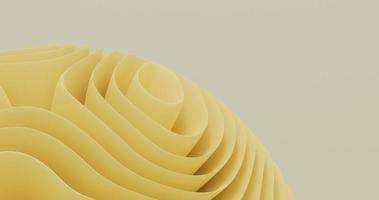 abstract background using objects on the bottom left using a fold pattern like light yellow flowers, 3d rendering and 4K size photo