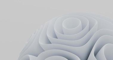 abstract background using the object on the bottom right that uses a light gray flower-like fold pattern, 3d rendering, and 4K size