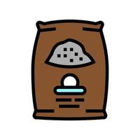 cement bag color icon vector illustration