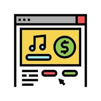 music shop department color icon vector illustration