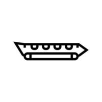 banana boat line icon vector illustration