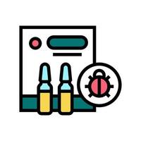 protection liquid from ticks color icon vector illustration