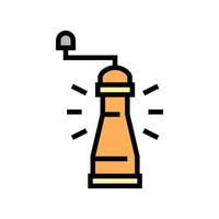 pepper mill color icon vector illustration