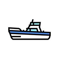 game boat color icon vector illustration