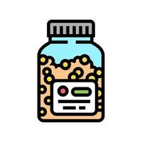 vitamins homeopathy bottle color icon vector illustration