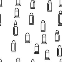 Bullet Ammunition Vector Seamless Pattern