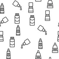Lubricant Container Vector Seamless Pattern