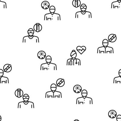 Person icon seamless pattern Royalty Free Vector Image