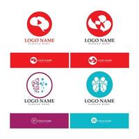 Brain logo designs concept vector, Health Brain Pulse logo, Brain care  logo template vector