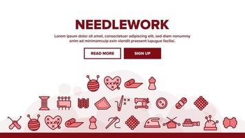 Needlework Landing Header Vector