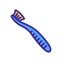 comfortable mechanical plastic toothbrush icon vector outline illustration