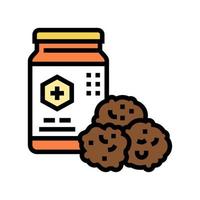 propolis container beekeeping color icon vector illustration