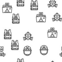 Protect Technology Vector Seamless Pattern