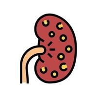 nephritis kidney color icon vector illustration