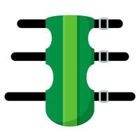 Green arm guard. Archery sport equipment. Summer games. vector